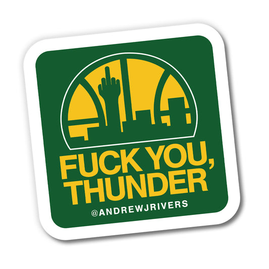 Fuck You, Thunder - Weatherproof Sticker